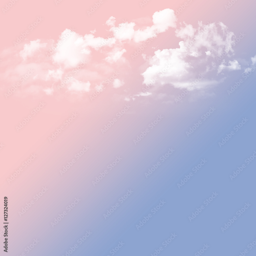 Rose Quartz and serenity tone sky with cloudy Rose Quartz and serenity tone sky with cloudy