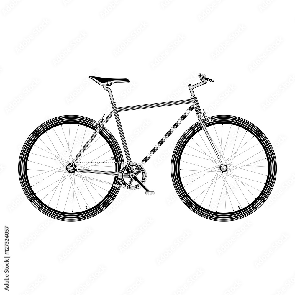 Bicycle poster quality vector illustration