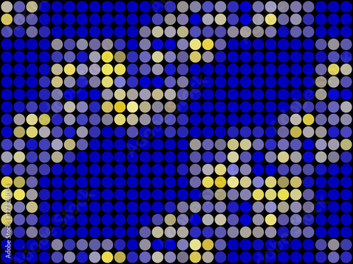 Pattern low poly circle style vector mosaic background