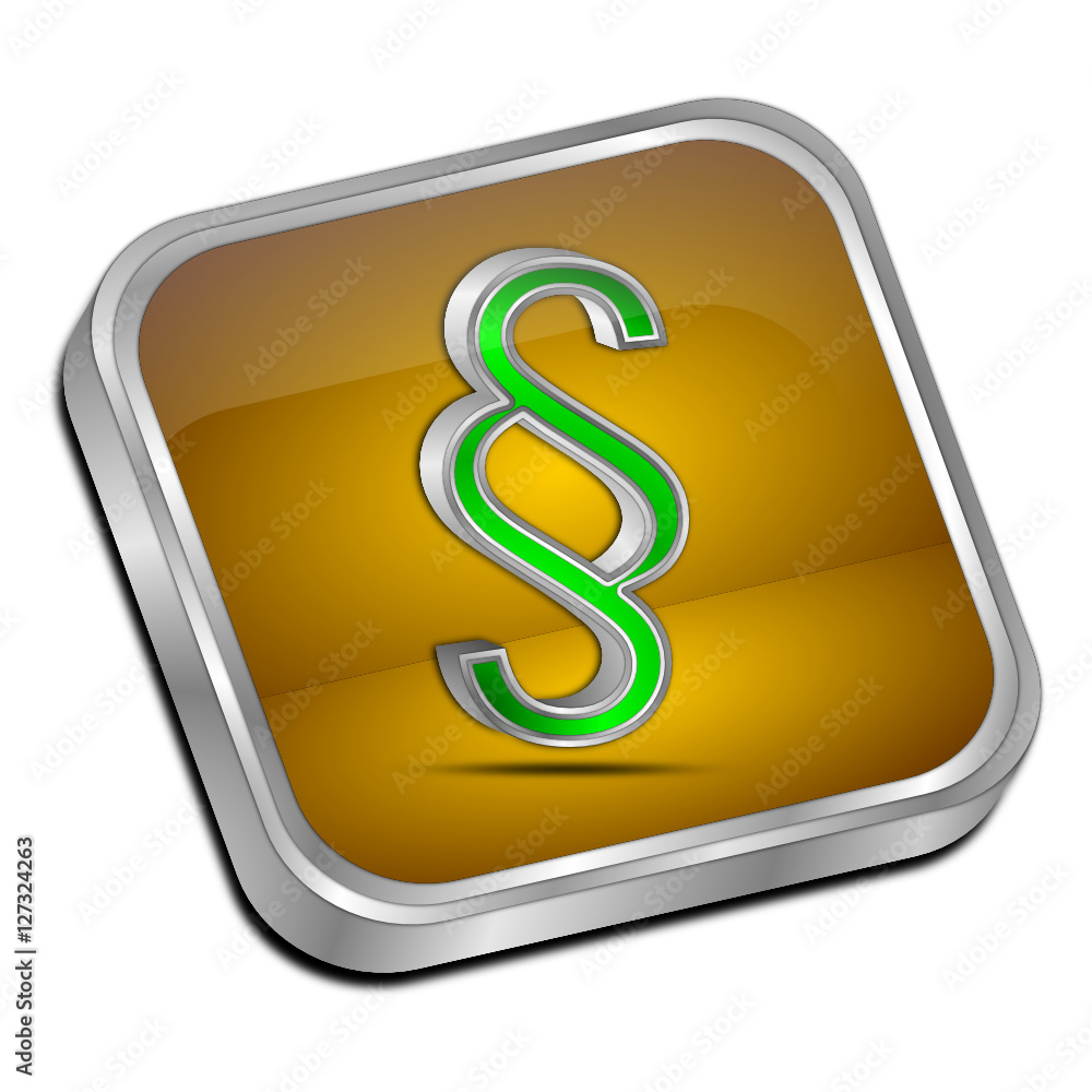 Law paragraph button - 3D illustration Law paragraph button - 3D illustration