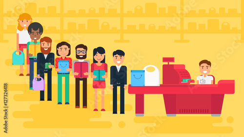 Shopping concept illustration