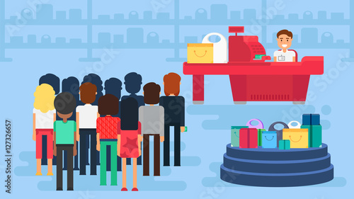 Shopping concept illustration