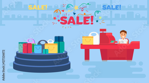 Shopping concept illustration