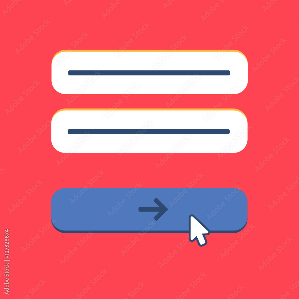 Web Template of Computer Login Form Web Template of Computer Login Form