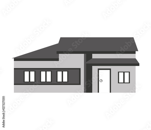 exterior house isolated icon vector illustration design