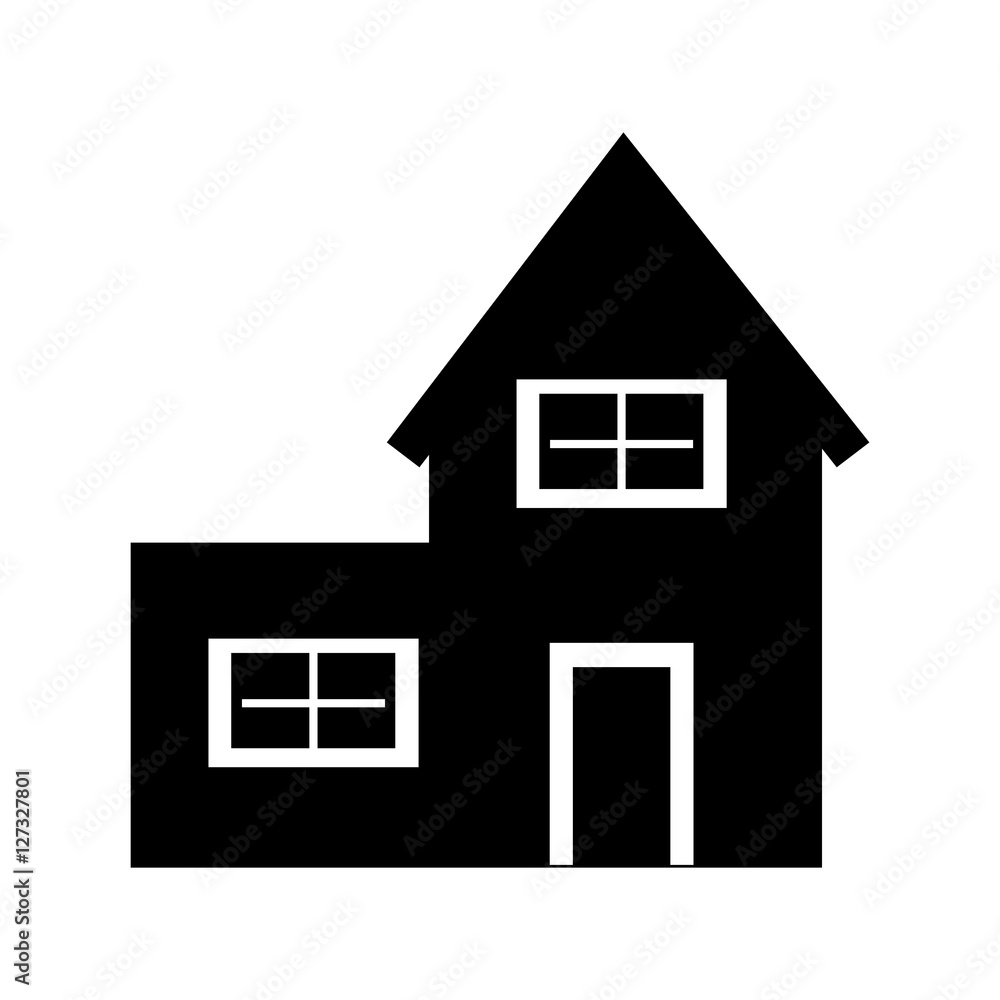 exterior house isolated icon vector illustration design exterior house isolated icon vector illustration design