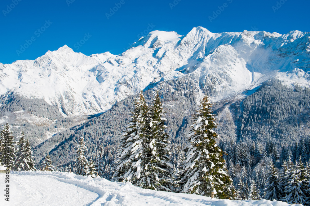 Mont blanc winter Mont blanc winter
