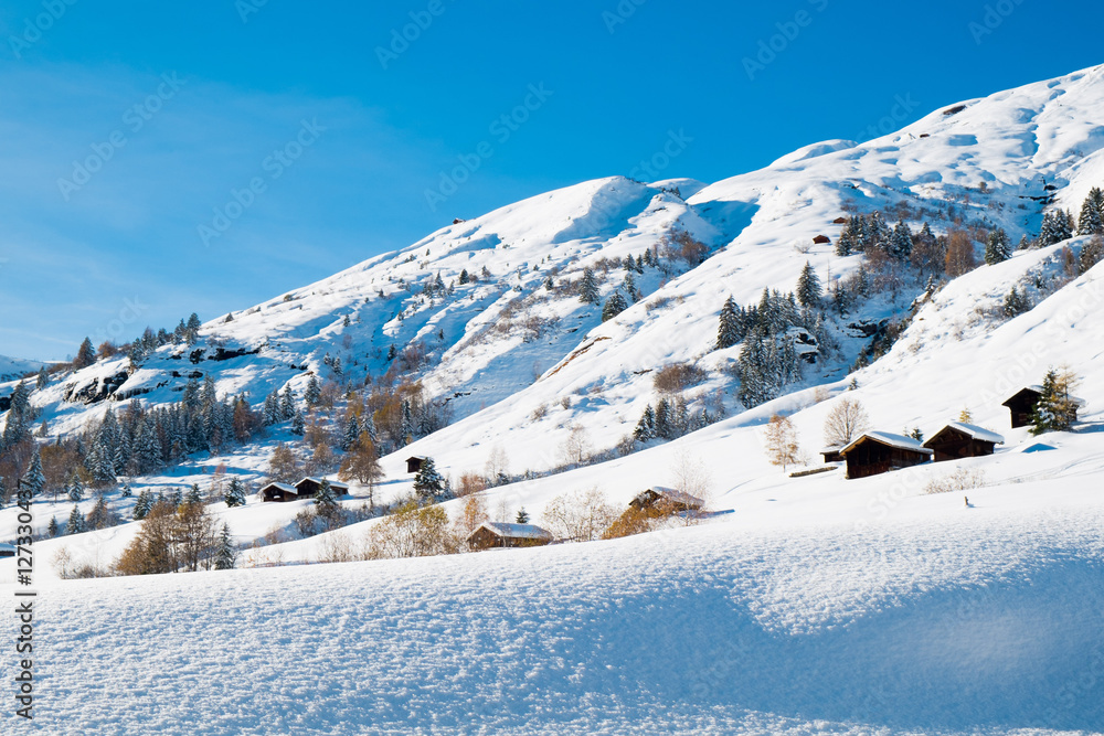 Alps mountains winter