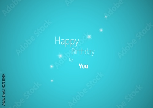 wish of happy birthday with stars