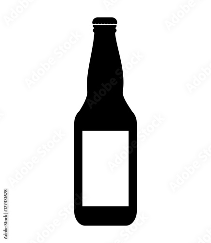 beer bottle isolated icon vector illustration design