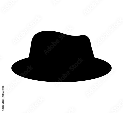 gentleman hat isolated icon vector illustration design