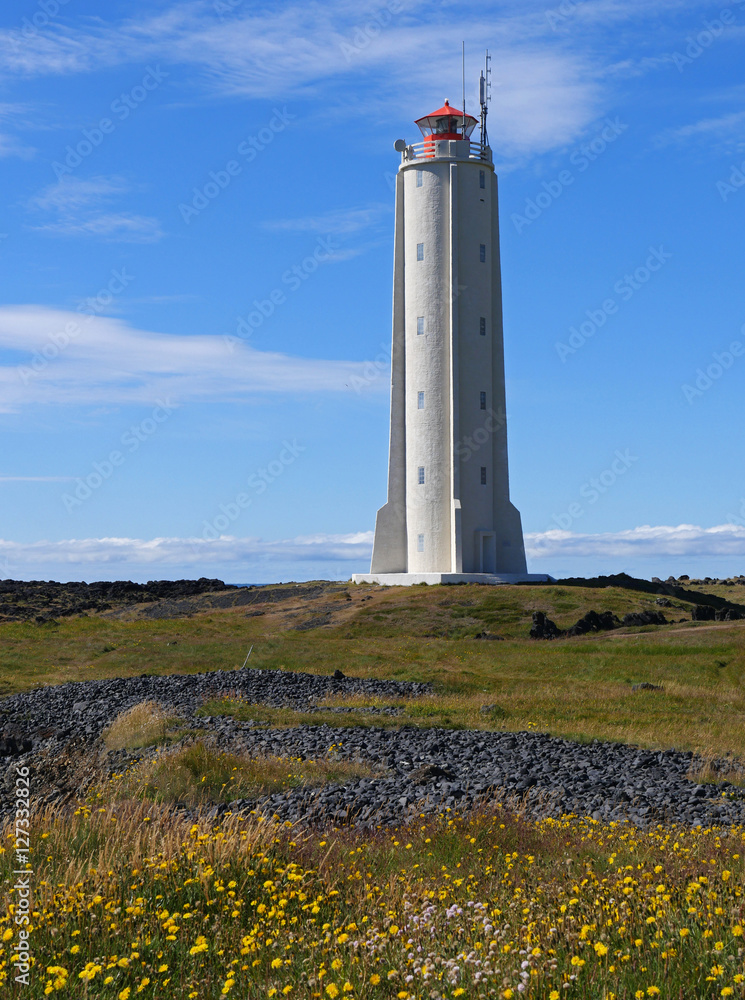 Leuchtturm Malarrif  auf der Halbinsel Snæfellsnes in Islands
