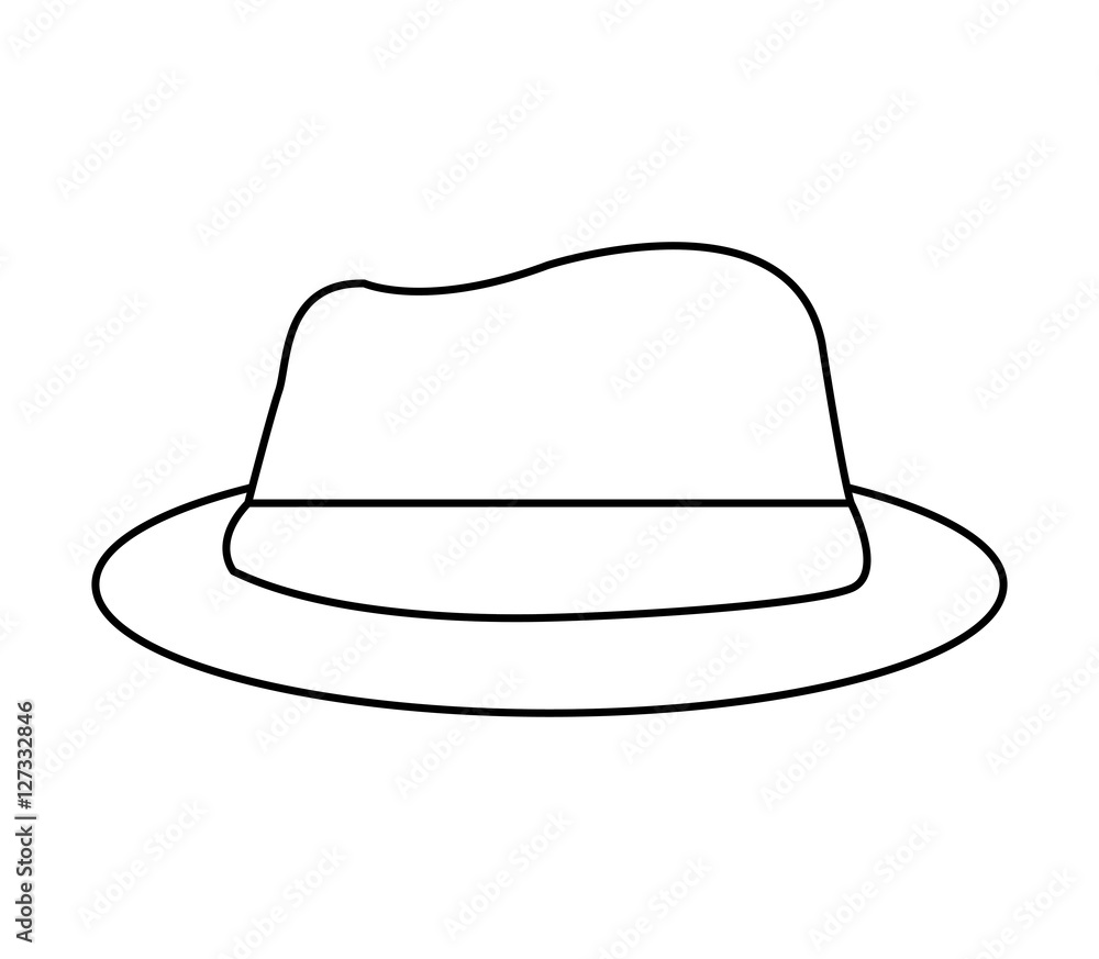 gentleman hat isolated icon vector illustration design gentleman hat isolated icon vector illustration design