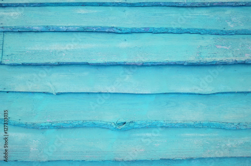 A cyan wooden wall background. 