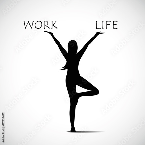 work life yoga frau