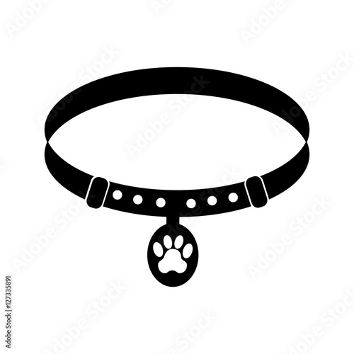 Pet collar isolated icon vector illustration design