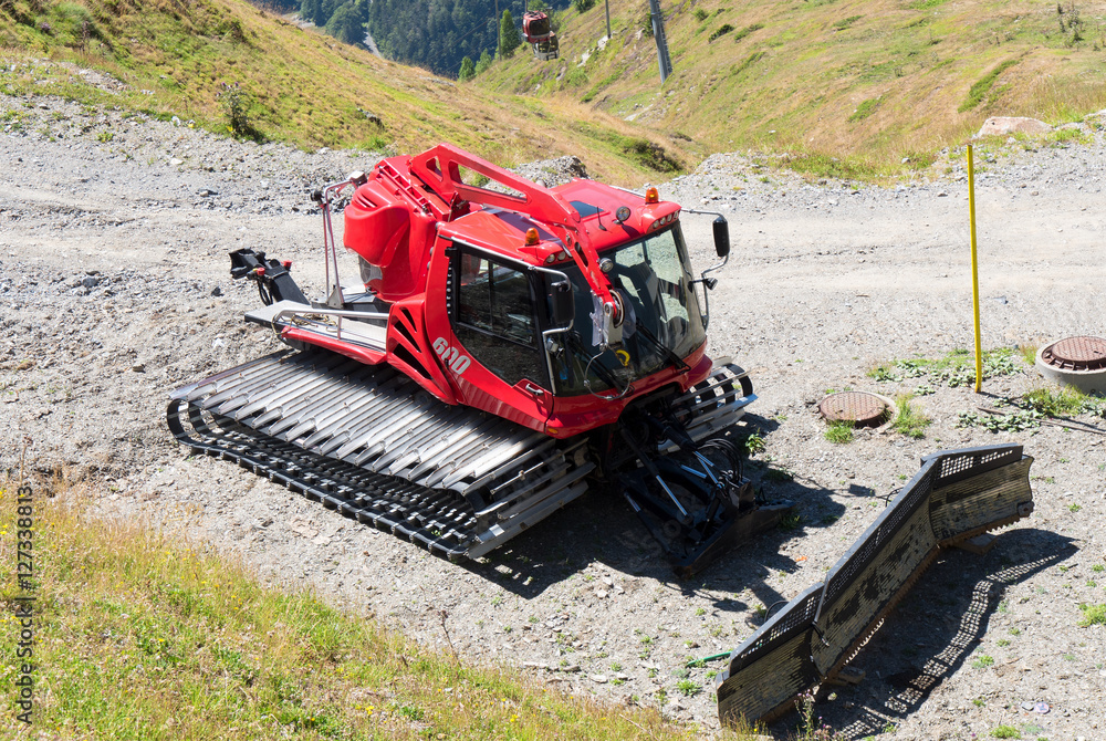 snowcat, machine for snow removal, preparation ski trails snowcat, machine for snow removal, preparation ski trails