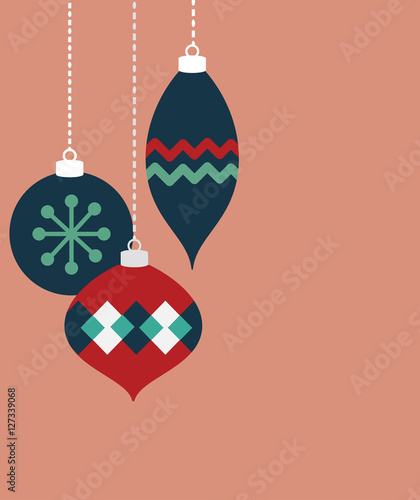 Pink and Blue Christmas Ornaments