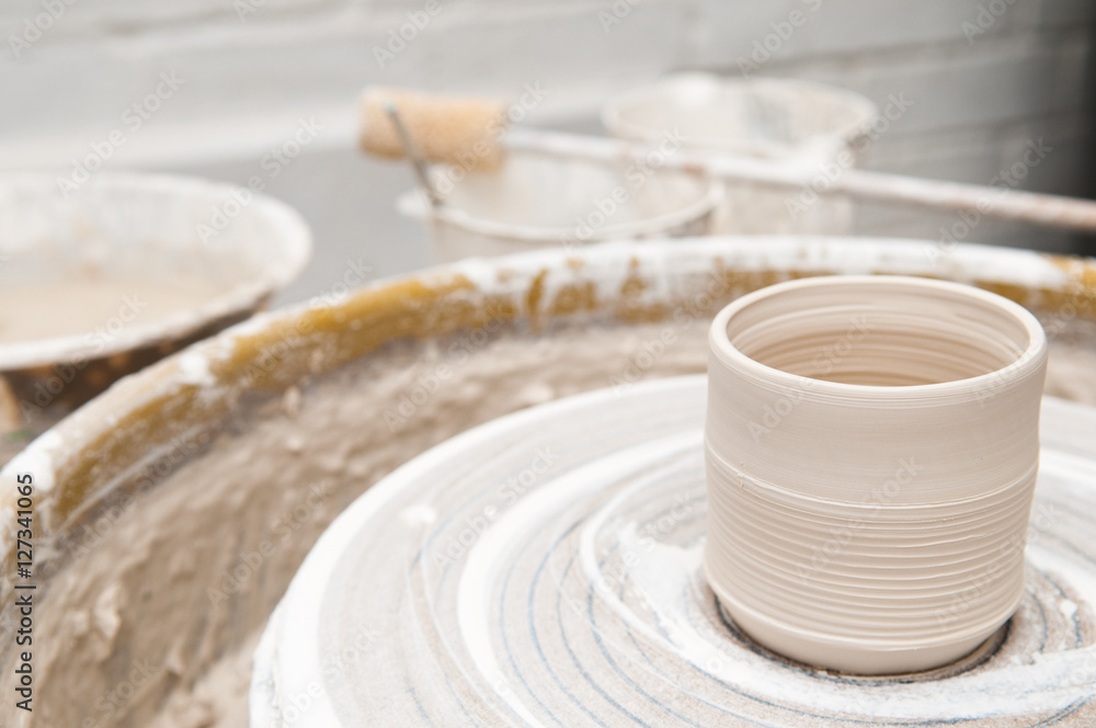 Pottery wheel and creative tools Pottery wheel and creative tools