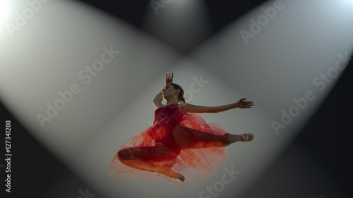 Female dancer in jump
