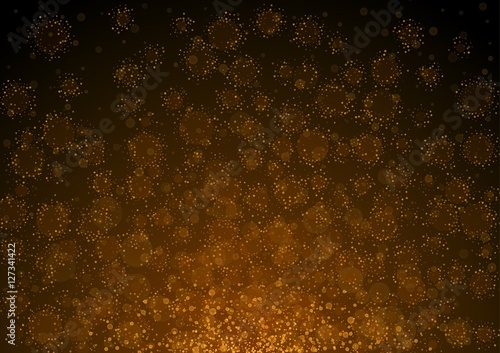 dusty fire particles floating in the air