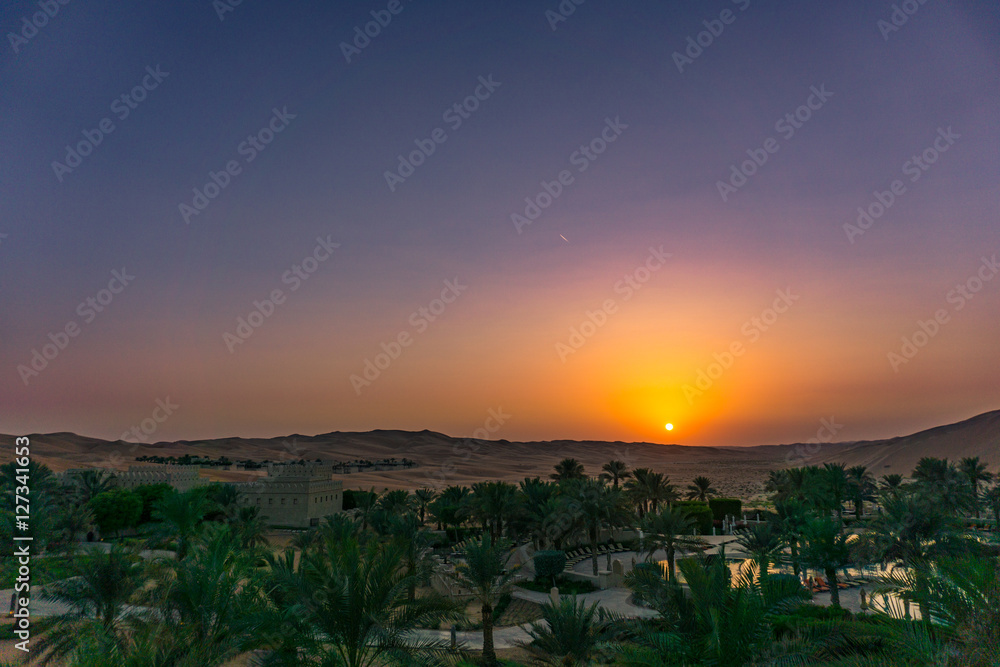 Sunset desert 