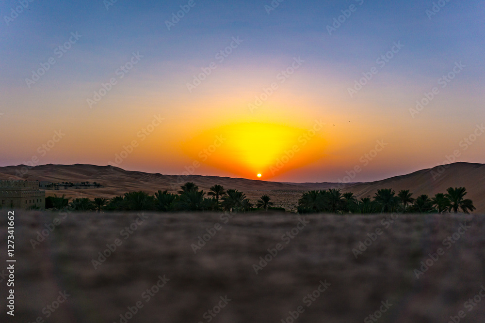 Obraz premium Sunset desert