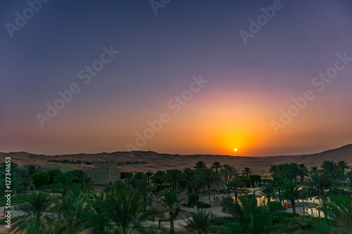 Sunset desert 