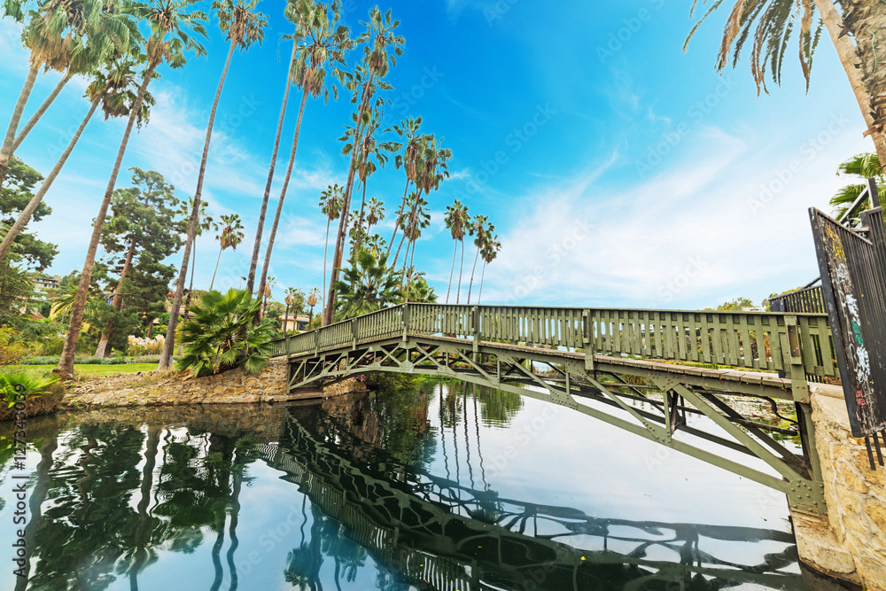 Fototapeta premium Small bridge in Echo Park