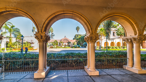 Arches in Balboa park in San Diego