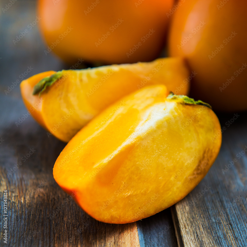 Late Autumn Orange Harvest Fruits and Vegetable