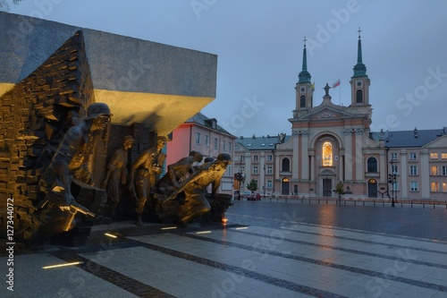 Warszawa - Pomnik Powstania Warszawskiego 1944 i Katedra Polowa Wojska Polskiego photo