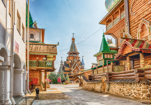 The iconic complex Izmailovskiy Kremlin in Moscow, Russia photo