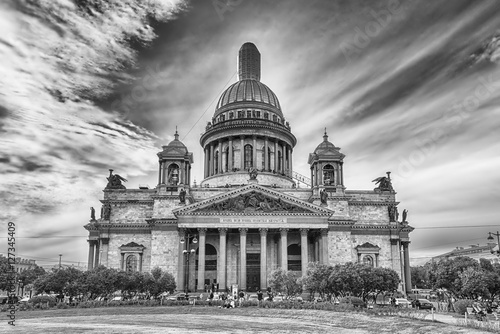 The iconic Saint Isaac s Cathedral in St. Petersburg  Russia