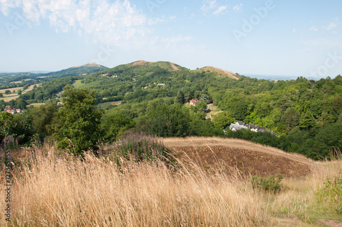Malvern Hills in the Summertime.A summertime scene of the Malvern hills in Worcestershire, England.