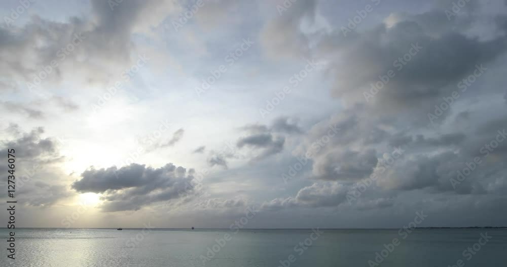 timelapse of clouds moving over the caribbean sea near sunset timelapse of clouds moving over the caribbean sea near sunset
