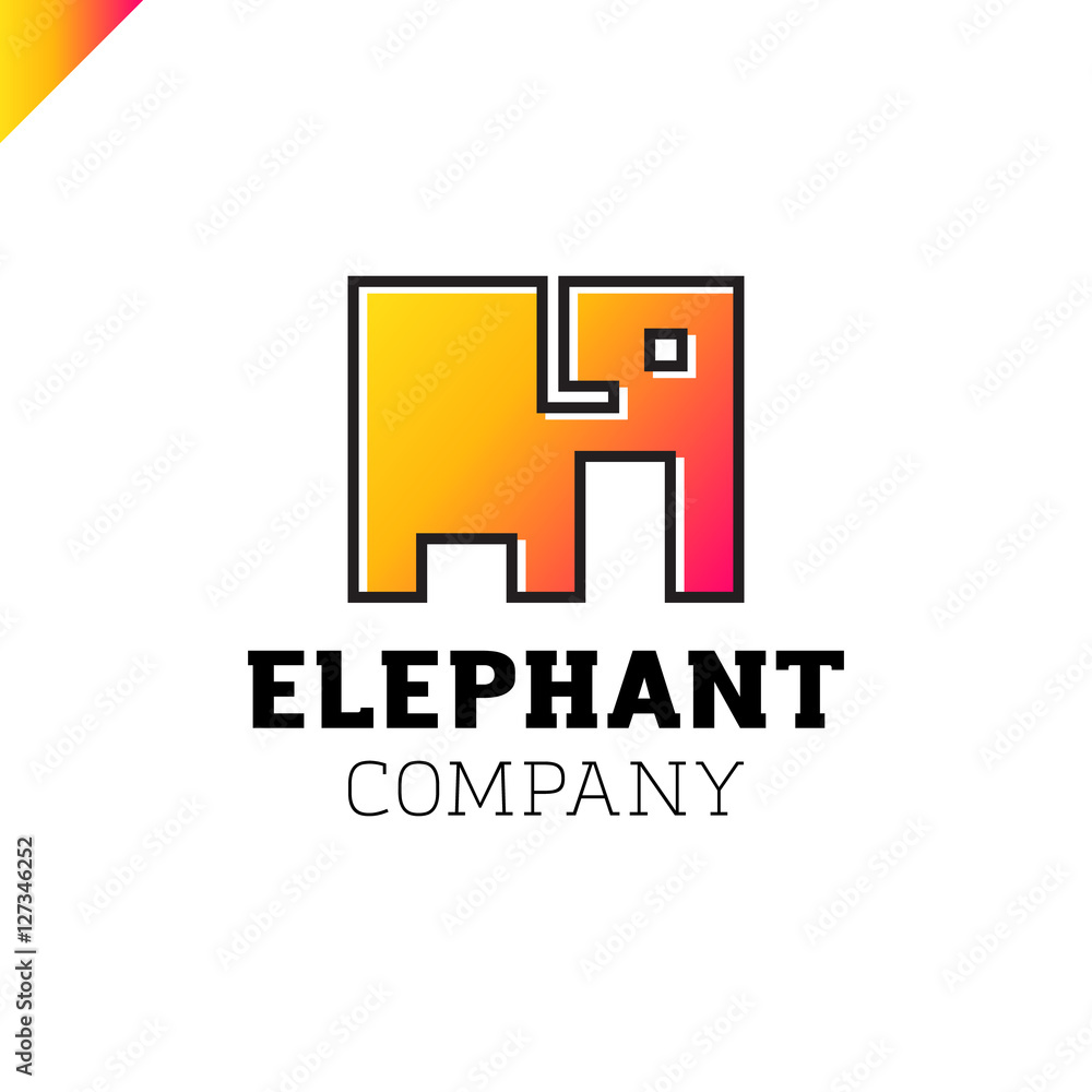 Elephant Emblem for Your Business. Company logo design. Elephant Emblem for Your Business. Company logo design.