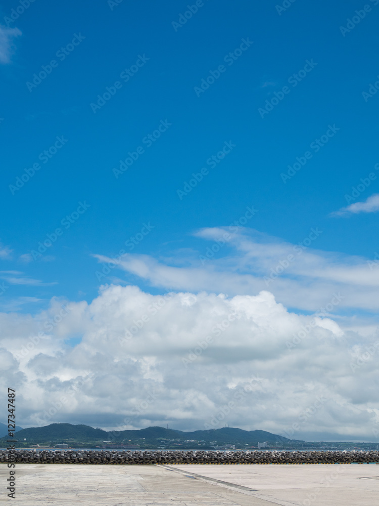 Fototapeta premium 竹富島の港