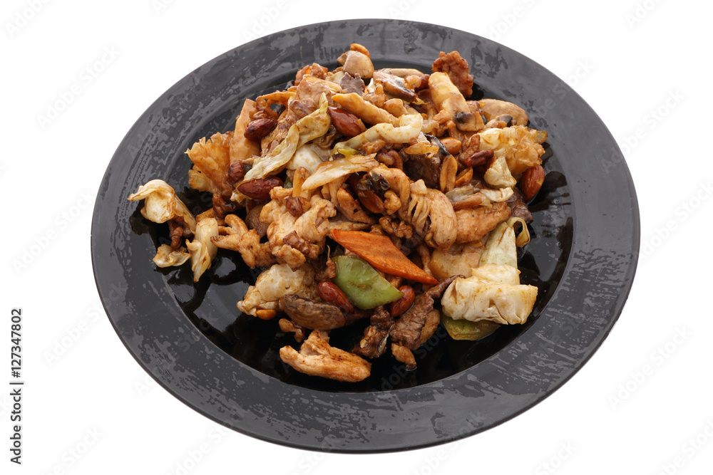 Chinese food. Chicken pork and veal with vegetables Chinese food. Chicken pork and veal with vegetables