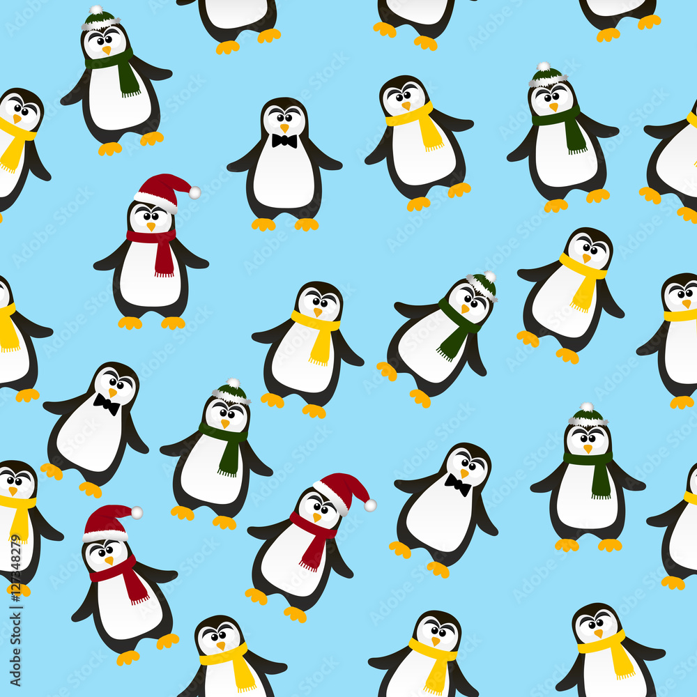 Fototapeta premium cute Christmas penguin