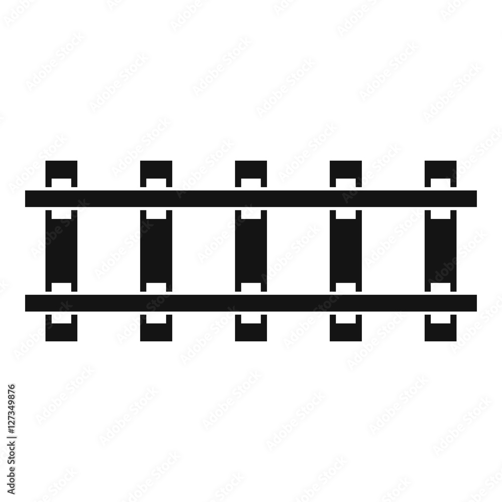 Railway icon. Simple illustration of railway vector icon for web design Railway icon. Simple illustration of railway vector icon for web design