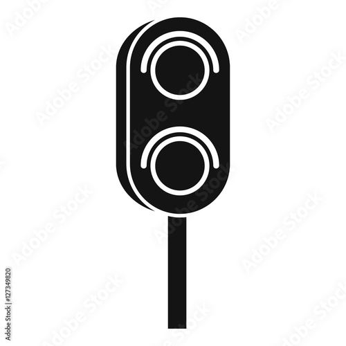 Semaphore trafficlight icon. Simple illustration of semaphore vector icon for web design