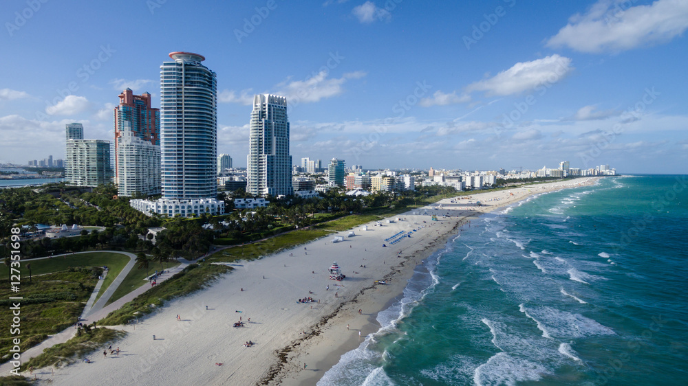 Naklejka premium South Pointe Park Miami Beach