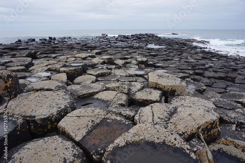 The Giants Causeway rocks in Northern Ireland