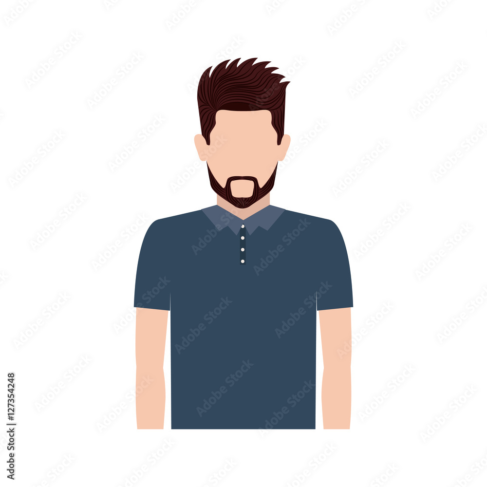 Man icon. Male avatar person human and people theme. Isolated design. Vector illustration
