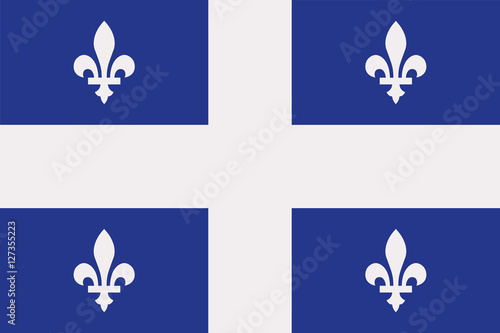 Flag of quebec - province of canada