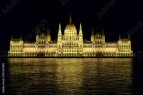 Photography Budapest Parliament night