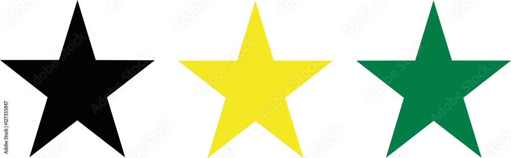 Jamaica flag stars Jamaica flag stars
