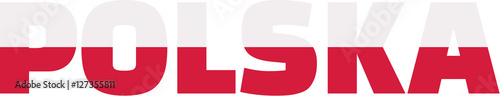 Free Download Poland flag word - Polska - GFXLoad