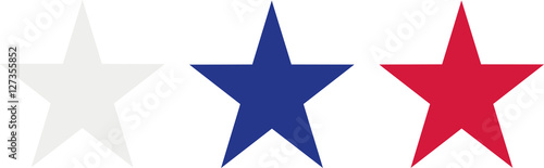 Russia flag stars